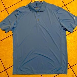 Men’s Nike, golf tour performance drive fit extra large, golf shirt, light blue
